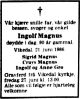 Dødsannonse Ingolf Magnus