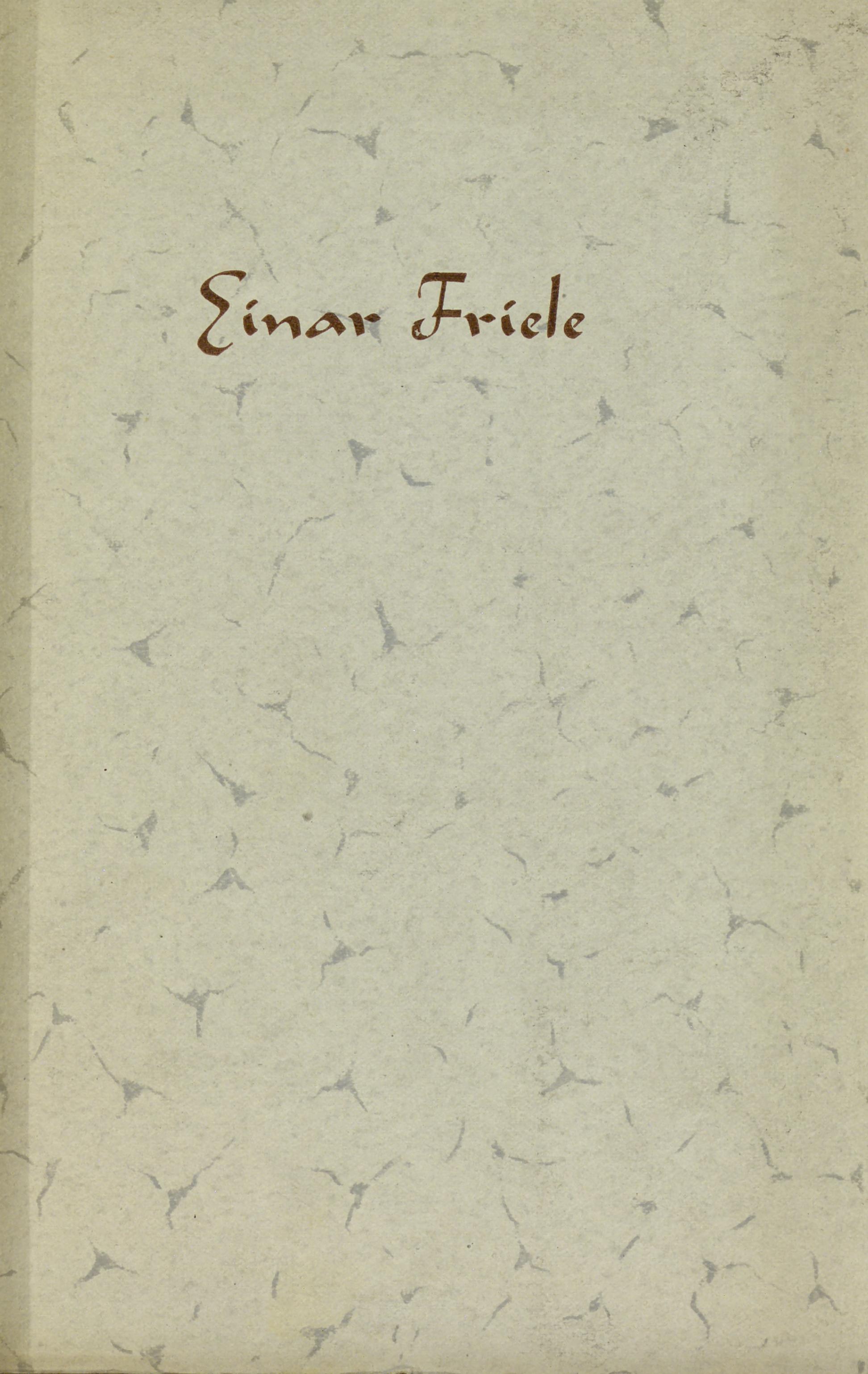 Boken om Einar Friele