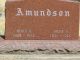 Gravstein for Alvin Rudolph Amundson og Irene K Amundson (born Meyer)